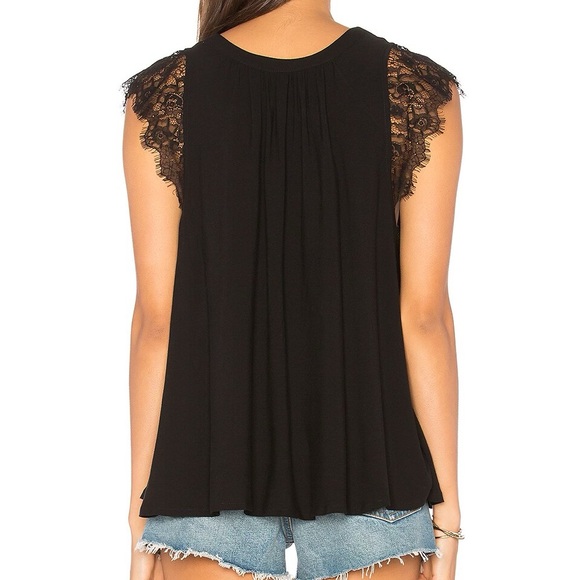 Free People Lovin’ on You Black Lace Tank Top Size Small - Picture 3 of 9